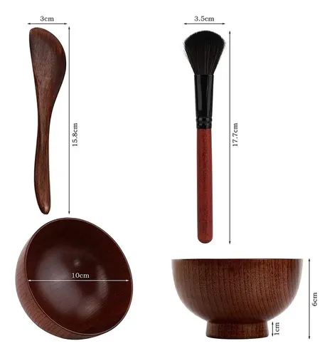 Set De 3 Bowls De Belleza Diy Con Aplicador Ligero
