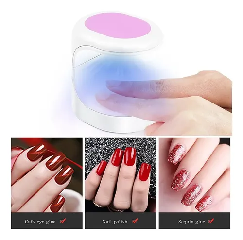 * Secador De Uñas Led Con Luz Ultravioleta, Lámpara Uv (