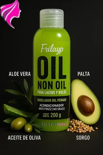 Oil Non Oil Modelador De Peinados Frilayp X200g Acondiciona Antifrizz No Graso – Ideal Lacios Y Rulos – Uso Profesional Absolut Repair Brillo Oleo Extraordinario Hidratante Nutritivo Suaviza Humecta