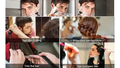 Espejo Led 360 De 3 Caras Para Corte De Cabello Y