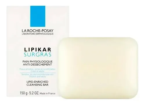 Dermolimpiador En Barra La Roche Posay Lipikar Surgras 150g Para Piel Sensible