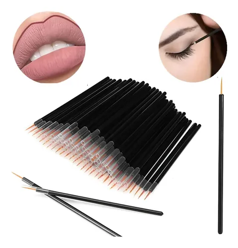 Pinceles Delineadores De Ojos Y Labios Descartables 50 Unid