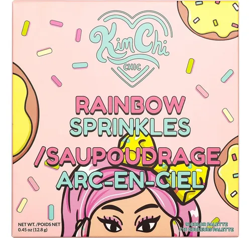 Paleta Kimchi Chic Donut Rainbow 16 Sombras