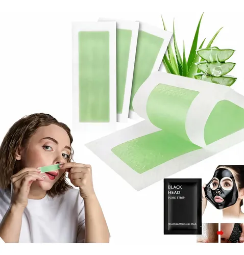 Bandas Depilatorias Rostro X30 Y Mascarilla Puntos Negros X3