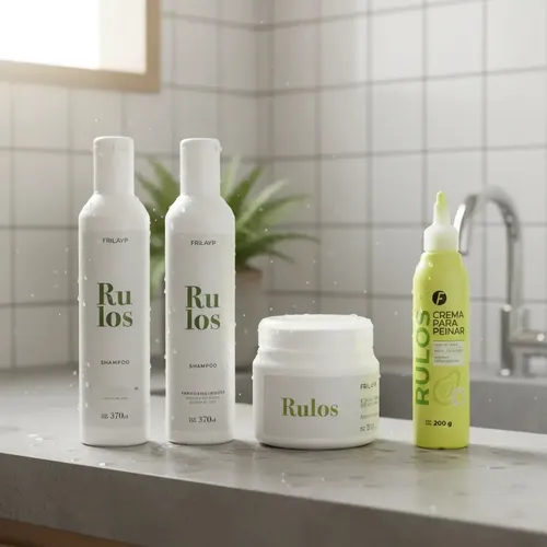 Kit Frilayp Rulos Shampoo+ Acond+ Mascara+ Crema De Peinar