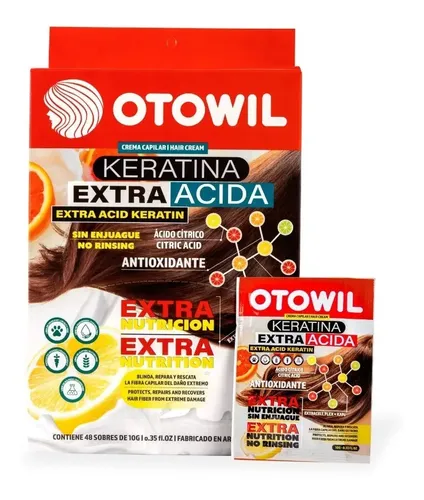 Kit X 12 Keratina Extra Acida Sin Enjuague X 10g Otowil