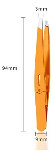 Pinzas Inclinadas De Acero Inoxidable Para Cejas Y Barba, 3
