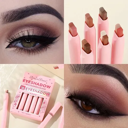 Lápices De Sombra Shimmer Mooglamor 6 Piezas Con Gradiente