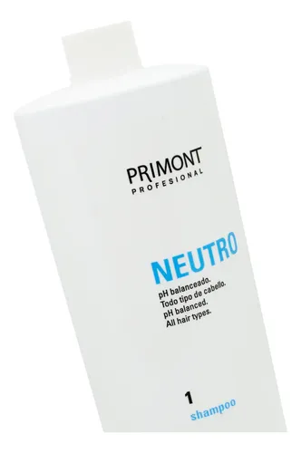 Primont Neutro Ph Shampoo Balanceado Todo Tipo Pelo X 1l