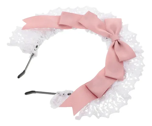 Diadema Lolita Con Lazo De Encaje, Accesorios Para El Pelo P