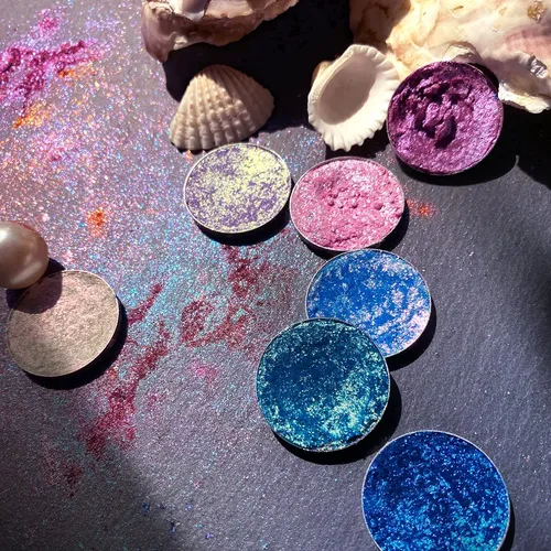 Beuself Sombra Glitter Royal #6e Azul Holográfica