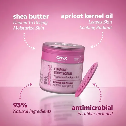 Onyx Professional Exfoliante Corporal Con Cepillo Berries &