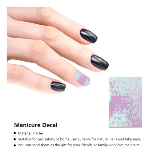 Calcomanía Decorativa De Manicura, 11 Unidades, Para Uso En