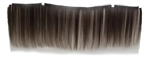 Cortina De Cabello Natural 1metro De 35cm De Largo Castaño