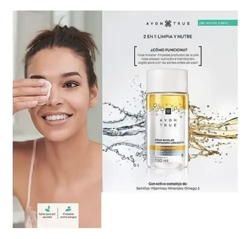 Avon Agua Micelar Bifasica Con Infusion De Aceite| Tati