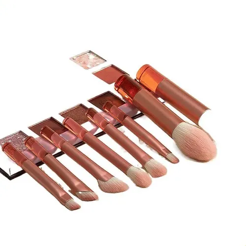 Qsj Set De Pinceles De Maquillaje Mini 8 Puntos Con Mzgj