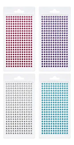 Set Stand Glitter Bar Pastel Strass Stencil Brochas Gel