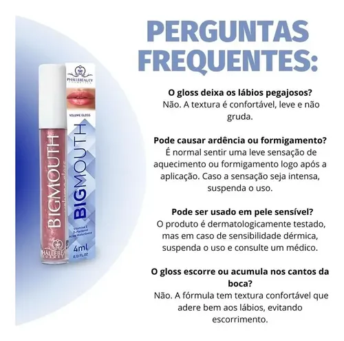 Gloss Voluminizador Big Mouth Phallebeauty Gold Rekabeauty