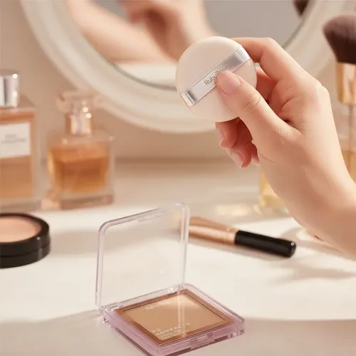 Polvo Compacto Ruby Rose Hb-858 Textura Fina Cobertura