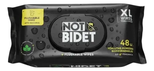 Not Bidet Toallitas Biodegradables X 48 U S/fragancia