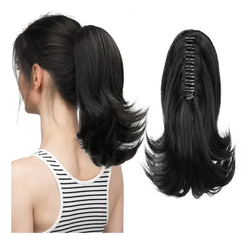 Extensiones De Cabello De Fibra Sintética (t5) Con Pinza En