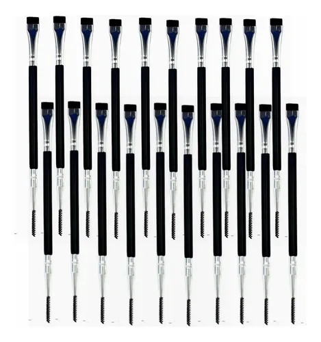 Set De 20 Cepillos Dobles Para Levantar Pestañas Y Cejas
