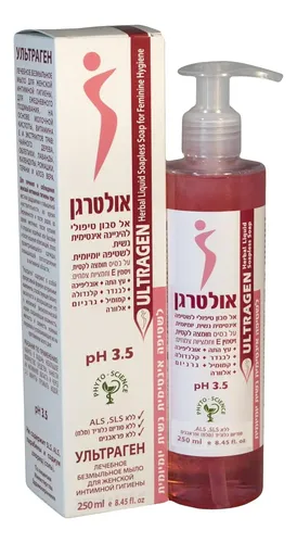 Jabón Íntimo Herbal Sin Jabón Ultragen, Ph 3.5, Para