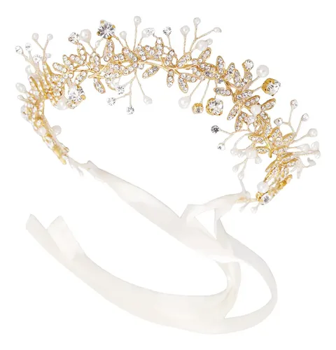 Tocado De Novia El Cabello Pedreria Accesorios Tiara Diadem