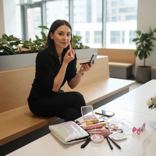 Set Maquillaje Uso Diario Sombras Satinadas Look Casual X12