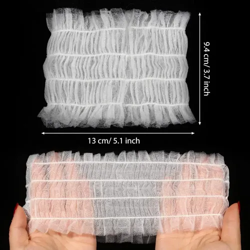 100 Coleteros Desechables No Tejidos For El Cabello @.