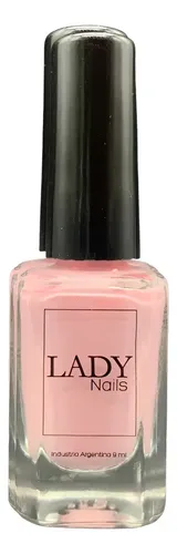 Esmalte Lady Nails Rosa Venecia de 9 mL, Secado Rápido y Brillante