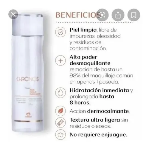 Natura Chronos Agua Micelar Purificante 150 Ml