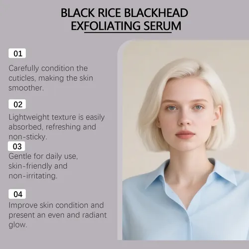 Set De Sérum Exfoliante De Arroz Blanco Y Negro Bha Niacinamide P