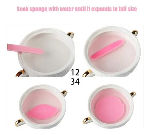 Esponja Facial Desmaquillante Comprimida De Pva, 60 Unidades
