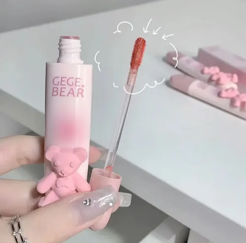 Gege Bear Tender Lip Glaze Labial Mate Hidratante Korean