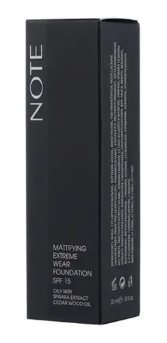 Base Maquillaje Note Vegana Matificante Extreme Wear X35ml