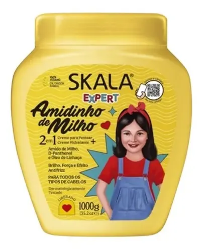 Crema Skala Amidinho De Milho Kids 1kg Rulos