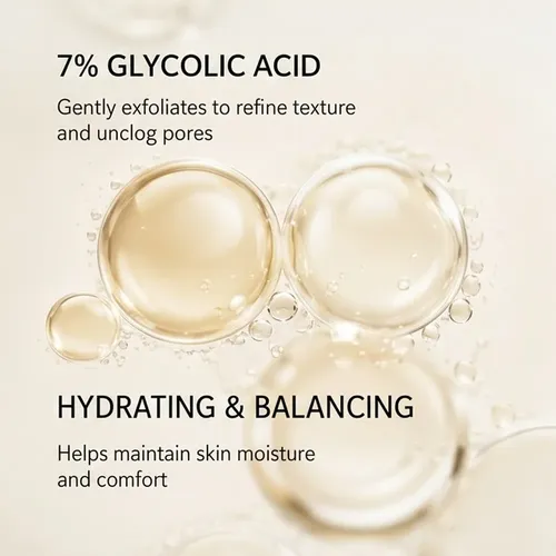 Tónico Exfoliante Con Ácido Glicólico Al 7% Aha, Refinador D