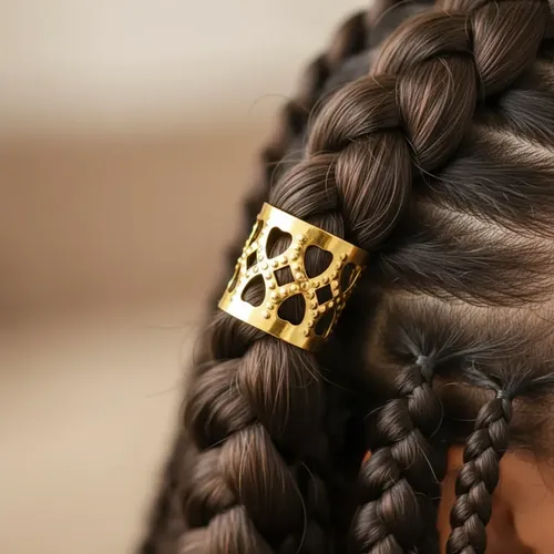 48 Anillos Cuffs Adornos Para Trenzas Rastas Plateado Dorado