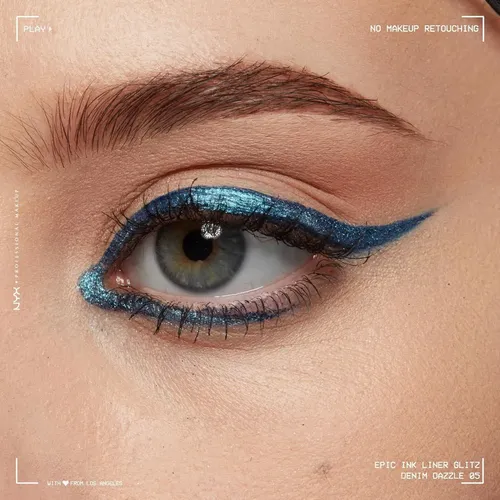Delineador Líquido Metálico Nyx Denim Dazzle 0.03 Oz