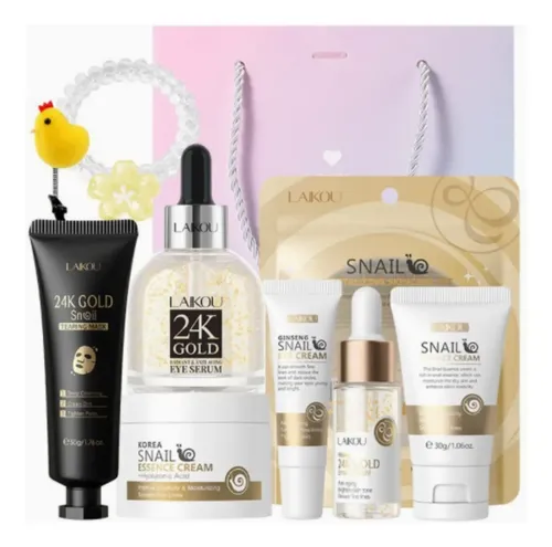 W Set De Cuidado Facial Laikou 7 Pzas Protector E W,