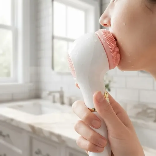Cepillo Limpiador Facial A Pila4d Masajeador Silicona