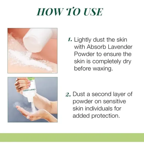 Polvo Absorb Lavanda Clean + Easy Para Depilación