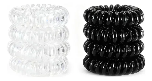 8 Cintas Para El Cabello En Espiral Para Mujer, Sin Daños, S