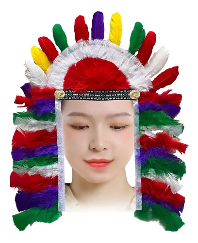 Tocado De Plumas, Diadema, Accesorios De Disfraz