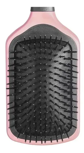 Cepillo Desenredante Dompel Cuadrado Para Peluquería Rosa