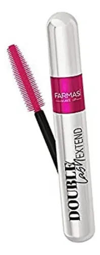 Máscara Pestañas Farmasi Double Lash Extend Negro Voluminizador Hipoalergénico