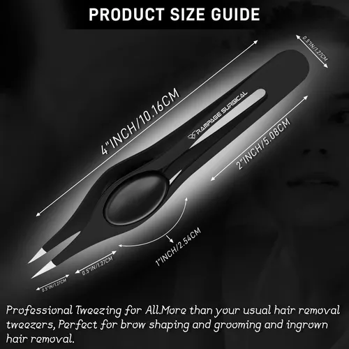 Pinzas Para Cejas Rampage Surgical Professional, Acero Inoxi