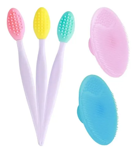 Juego Exfoliante Silicona Facial 2+3 Labios Yoizyfree