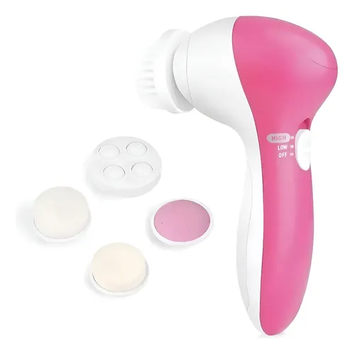Cepillo Limpiador Facial Masajeador Exfoliante 5 En 1 A Pila